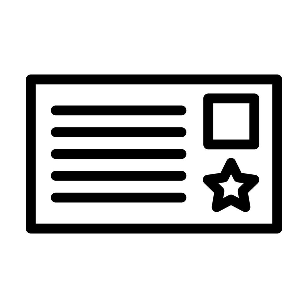 Postcard Icon Design 12912667 Vector Art at Vecteezy