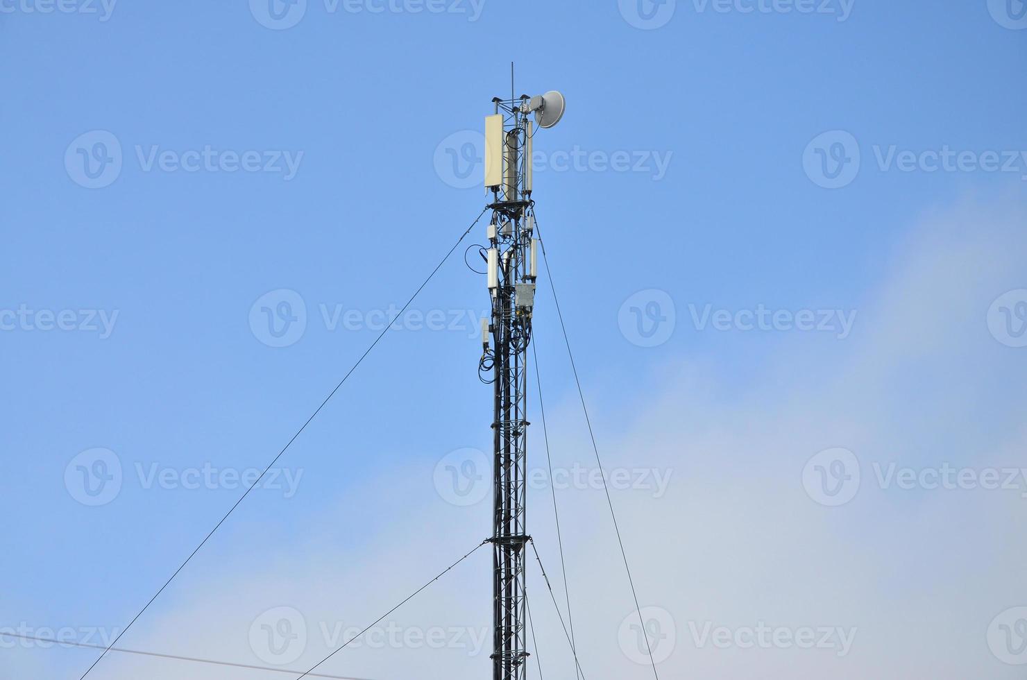 Telecommunications tower for the transmission of radio waves photo