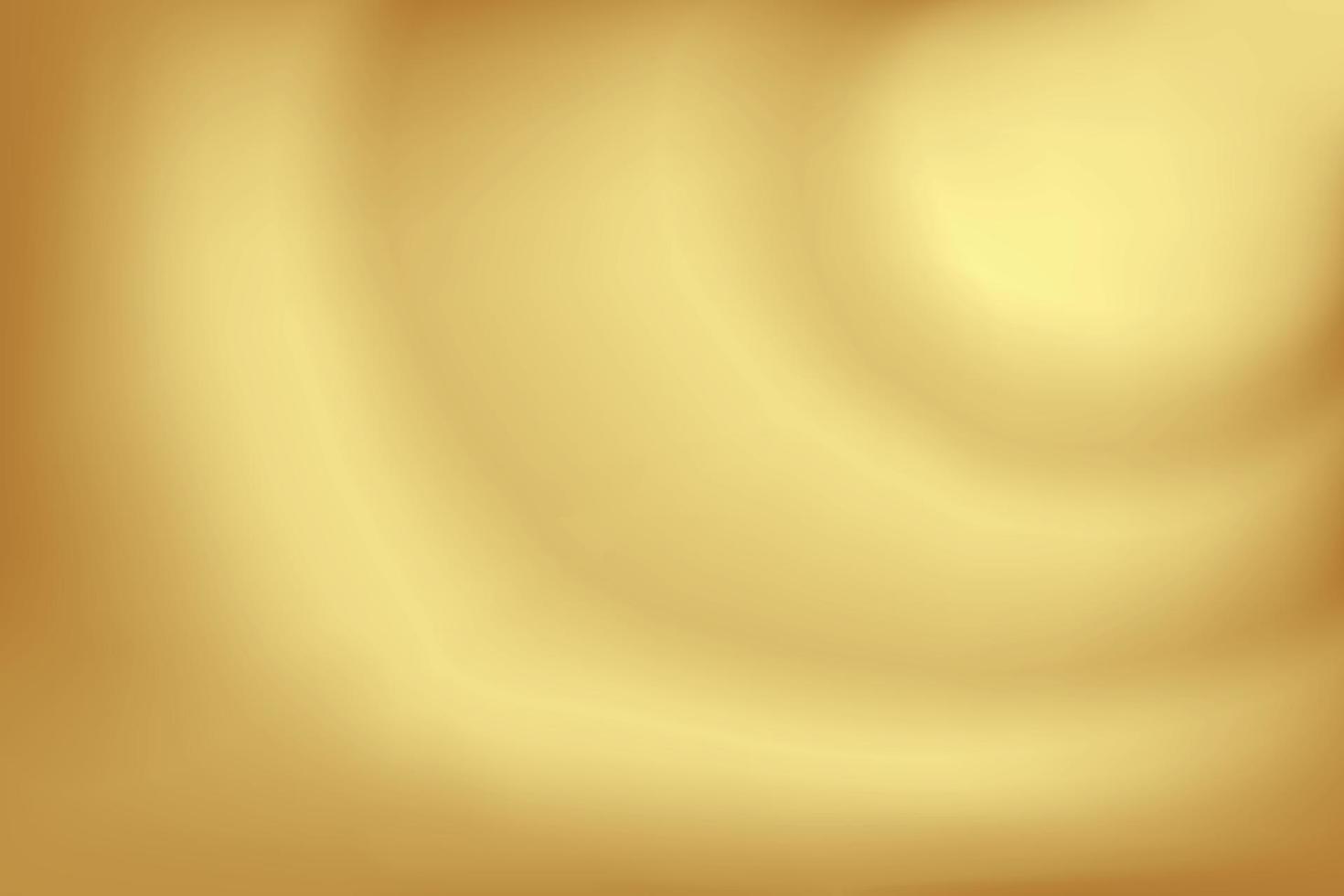 Gold abstract blurred gradient background. Vector illustration.