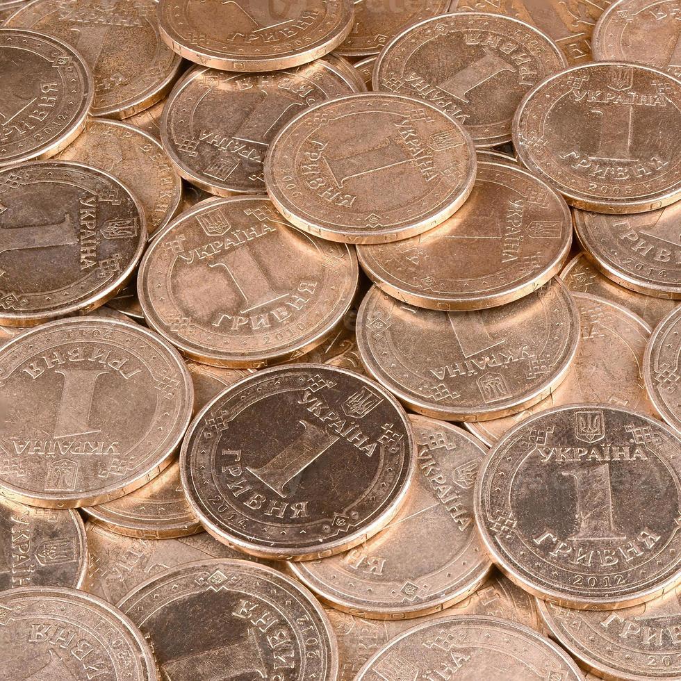 Fondo de dinero ucraniano de éxito financiero para conceptos de vida rica foto