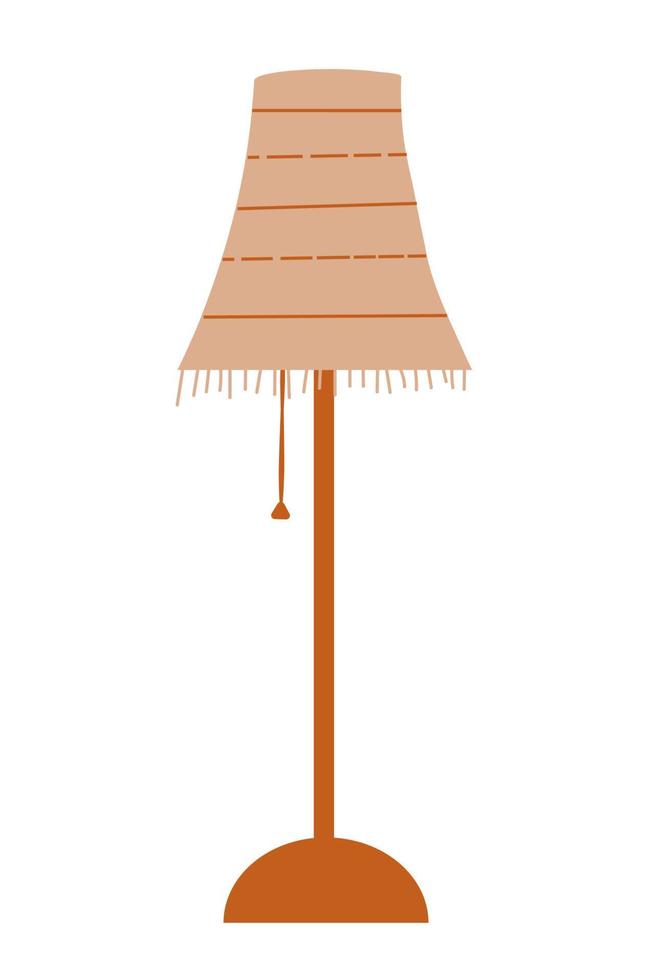 floor lamp in hygge style vector