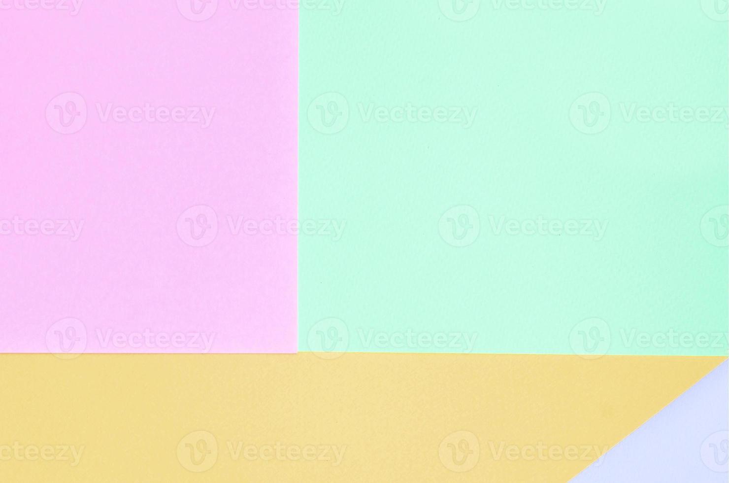 Texture background of fashion pastel colors. Pink, violet, orange and blue geometric pattern papers. photo