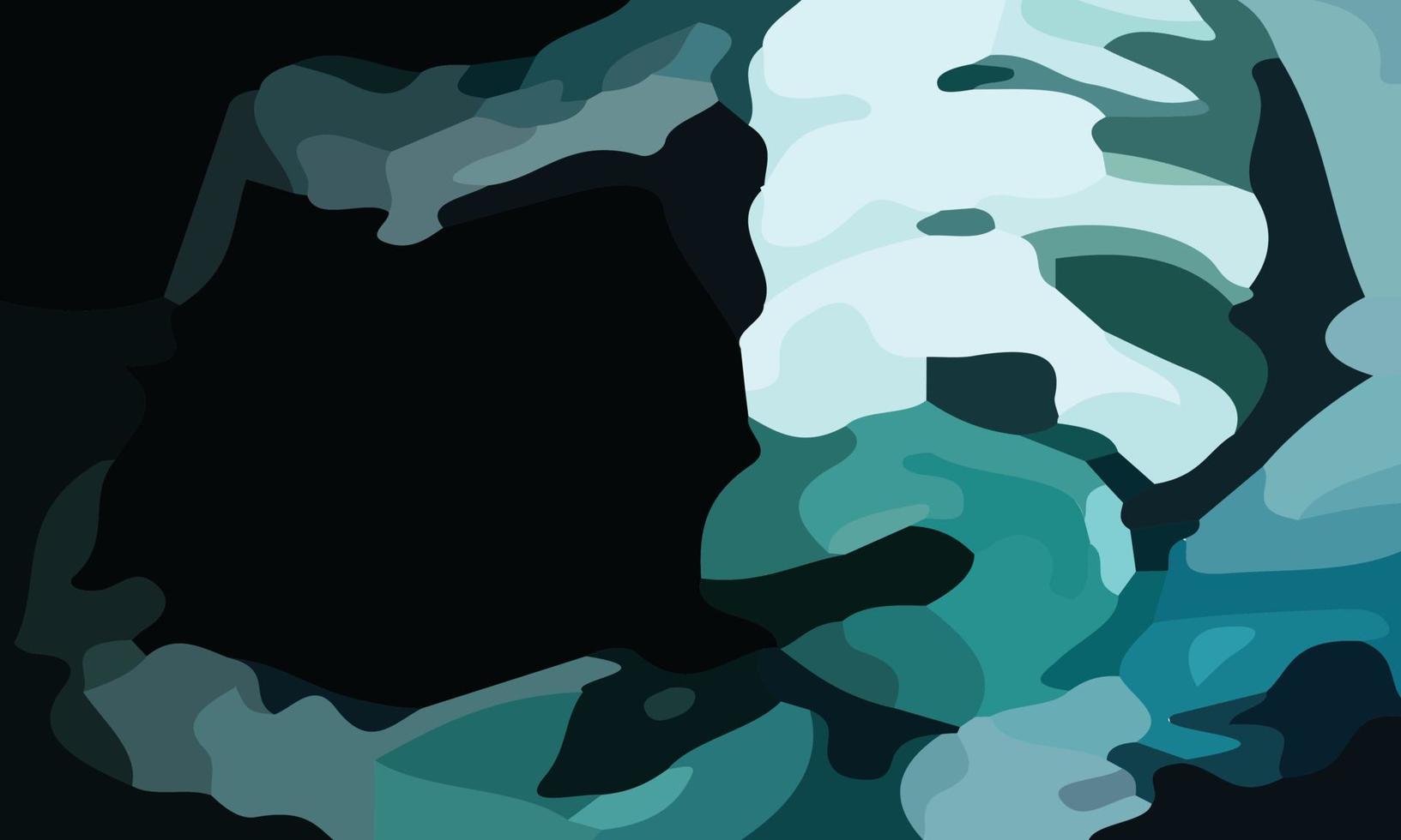 Aesthetic green abstract background vector