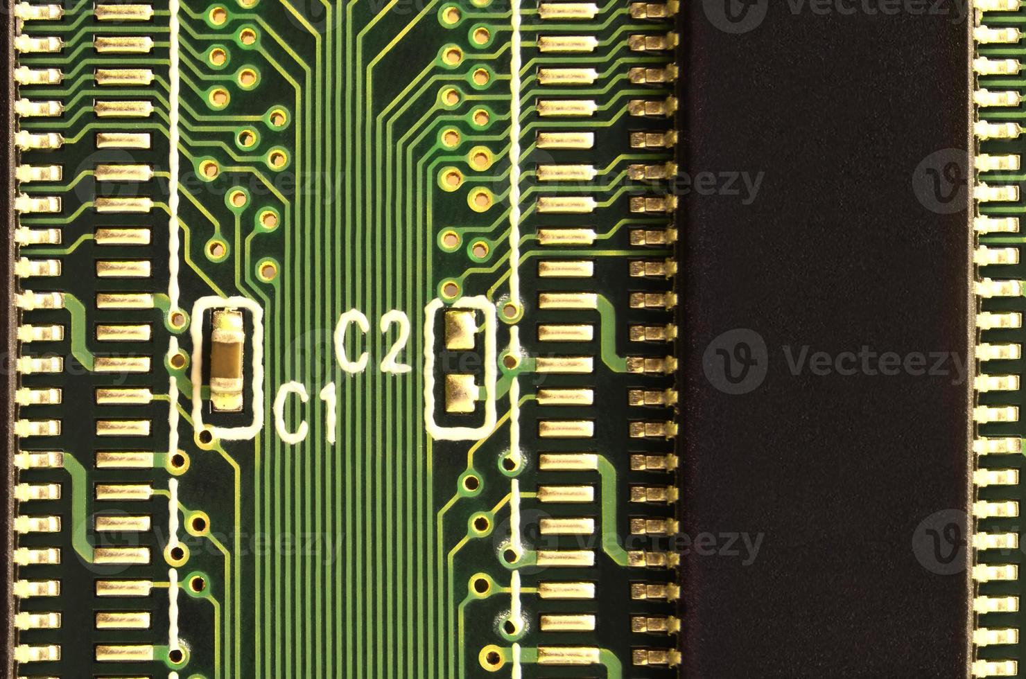 Macro of circuit board photo