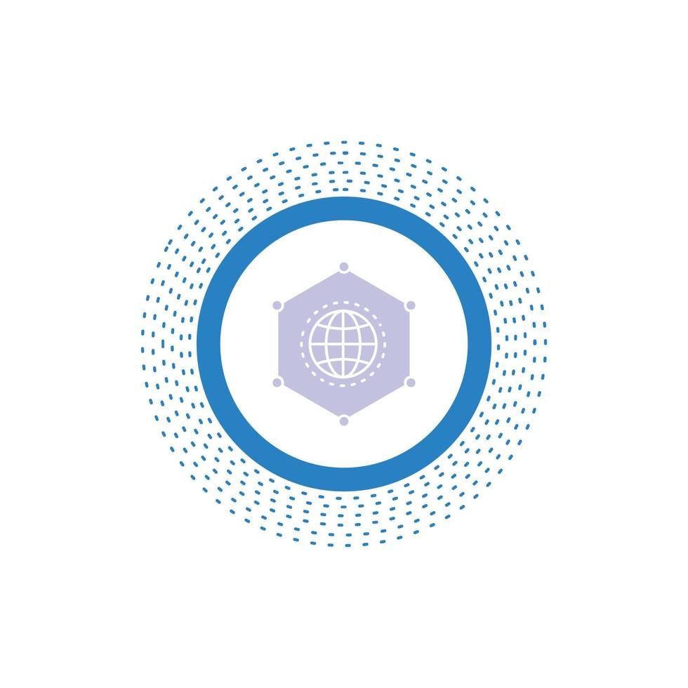 Network. Global. data. Connection. Business Glyph Icon. Vector isolated illustration