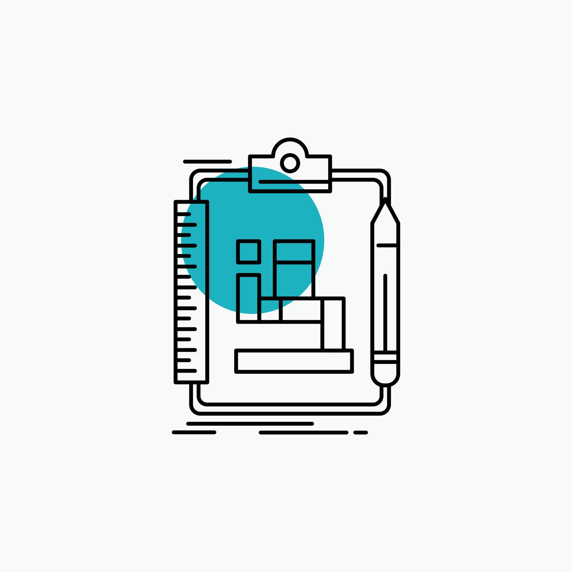 Algorithm. process. scheme. work. workflow Line Icon 12914115 Vector ...