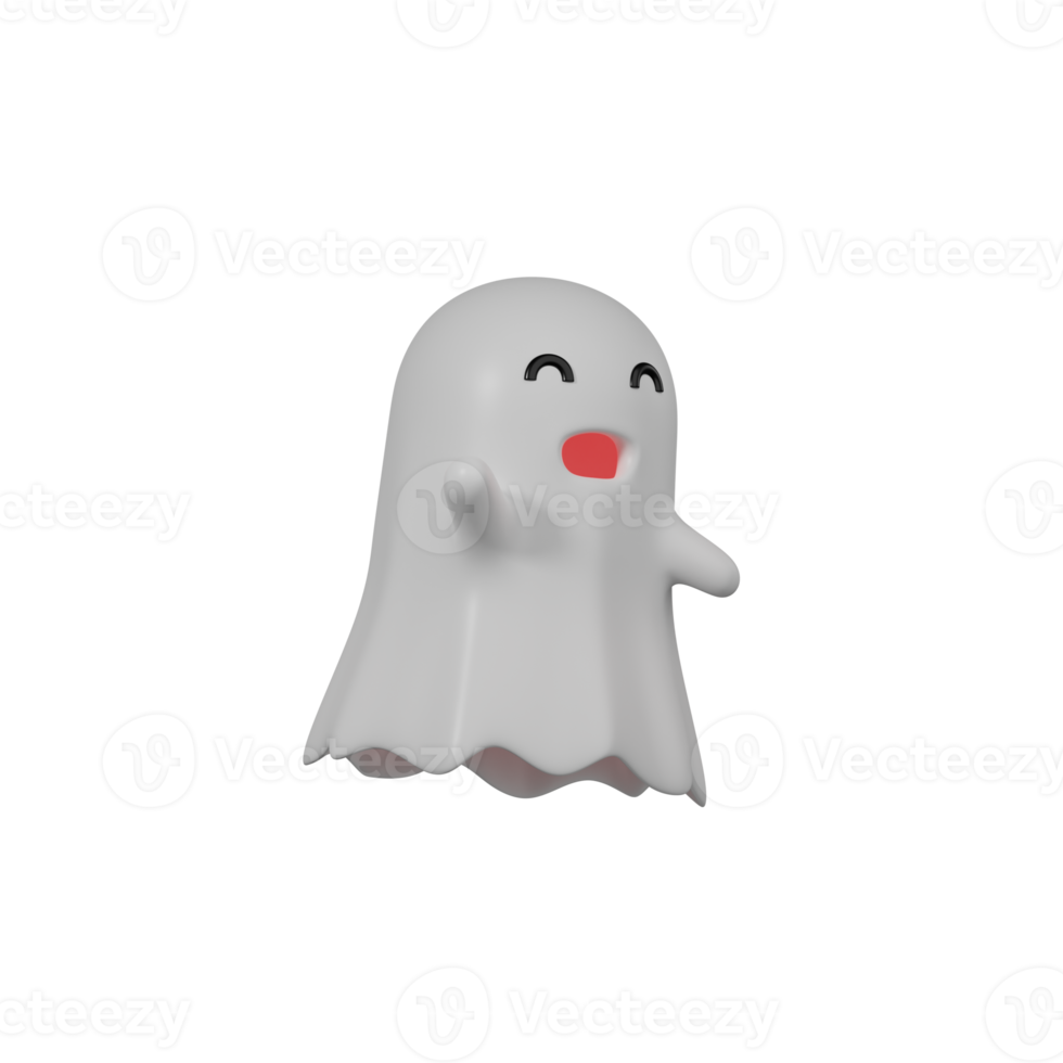 3d Halloween Ghost png