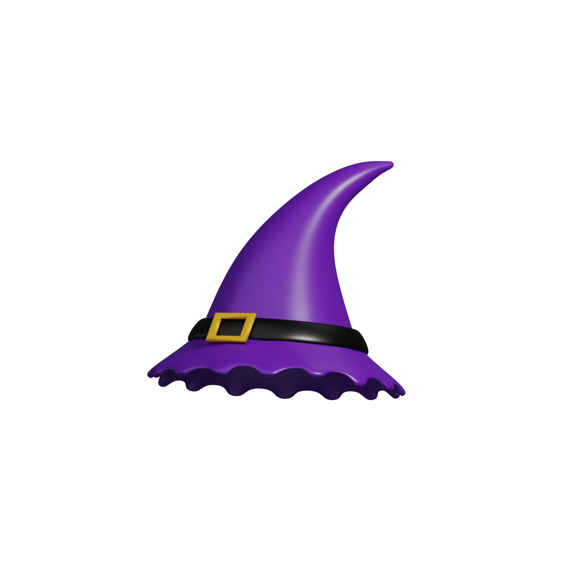 3d Halloween Witch hat 12914191 PNG