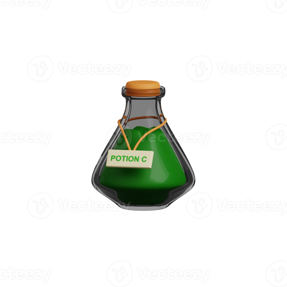 3d Halloween Potion png