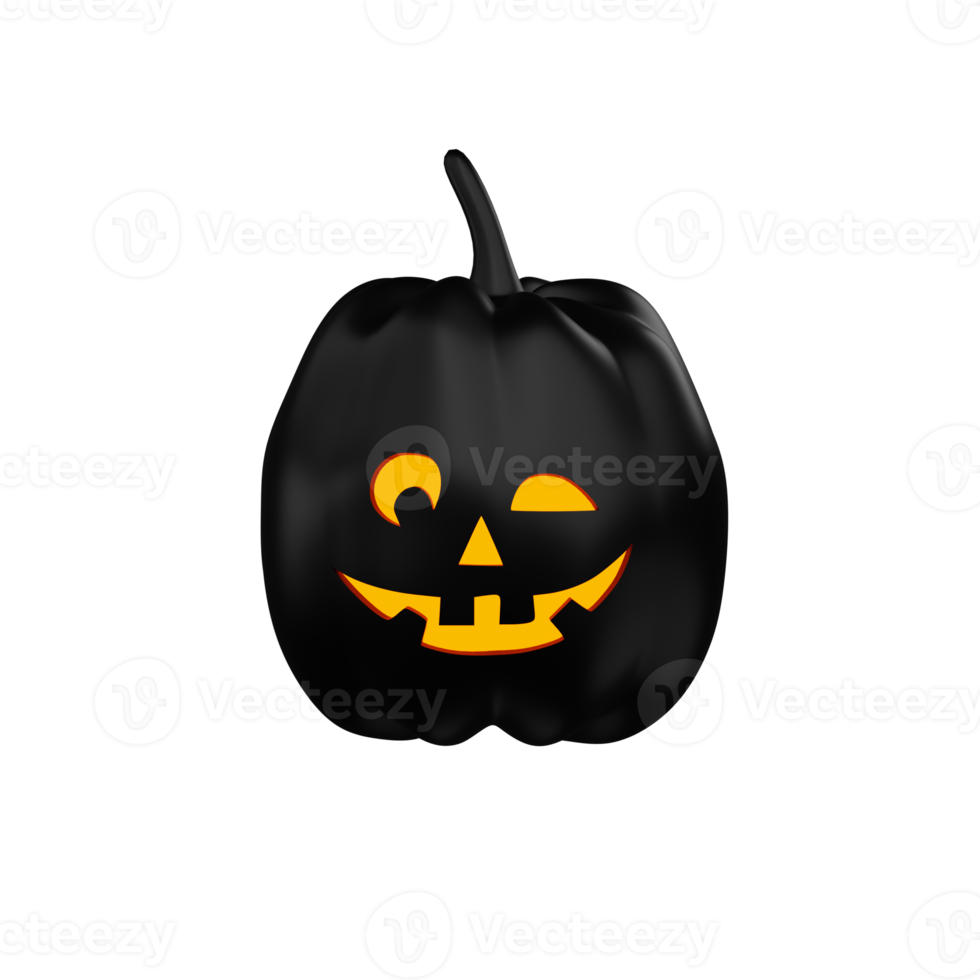 calabaza de halloween 3d png