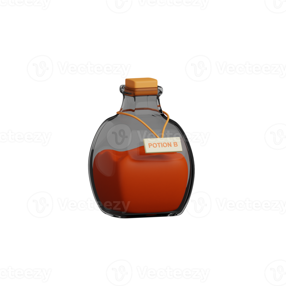 3d Halloween Potion png