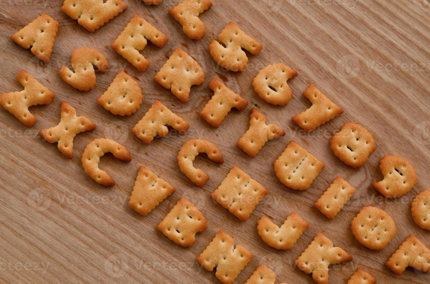 Cracker keyboard buttons photo