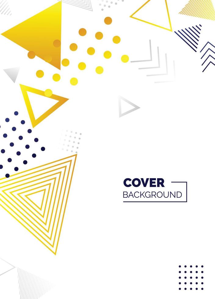 Covers templates set with bauhaus. memphis and hipster style graphic geometric elements. Applicable for placards. brochures. posters. covers and banners. Vector illustrations