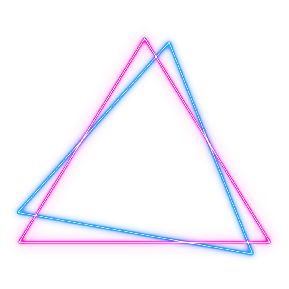 elementos de forma neon dos anos 80 png