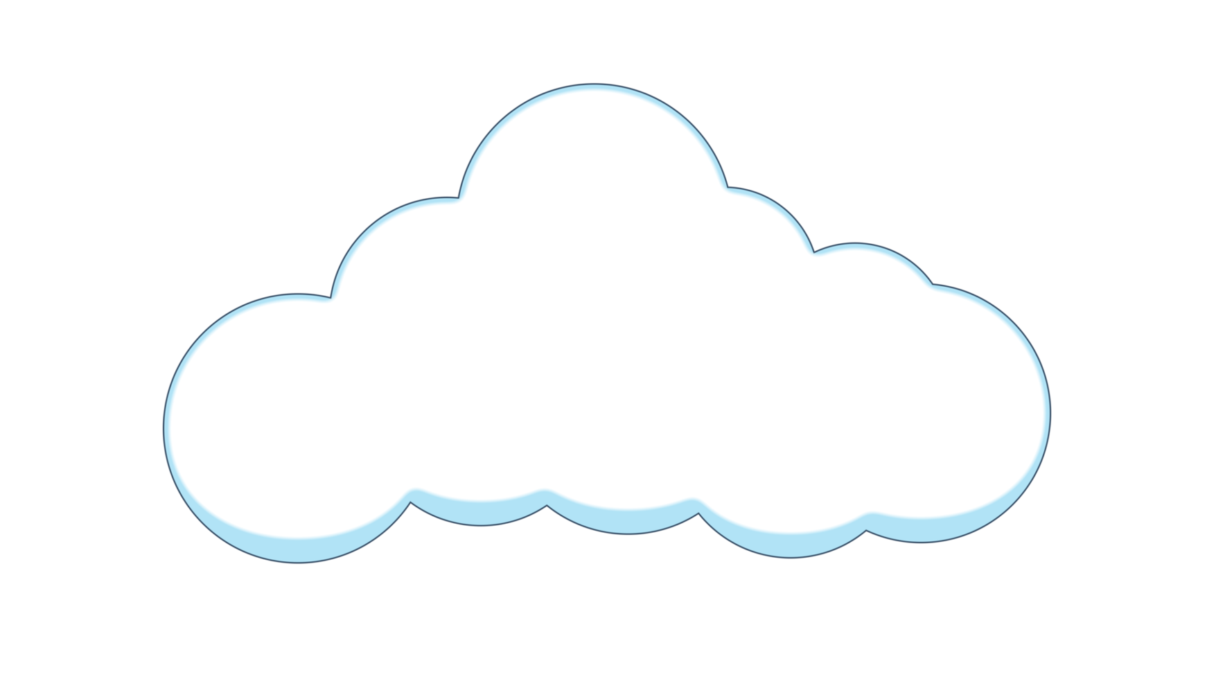 abstract kawaii wolken tekenfilm achtergrond. png