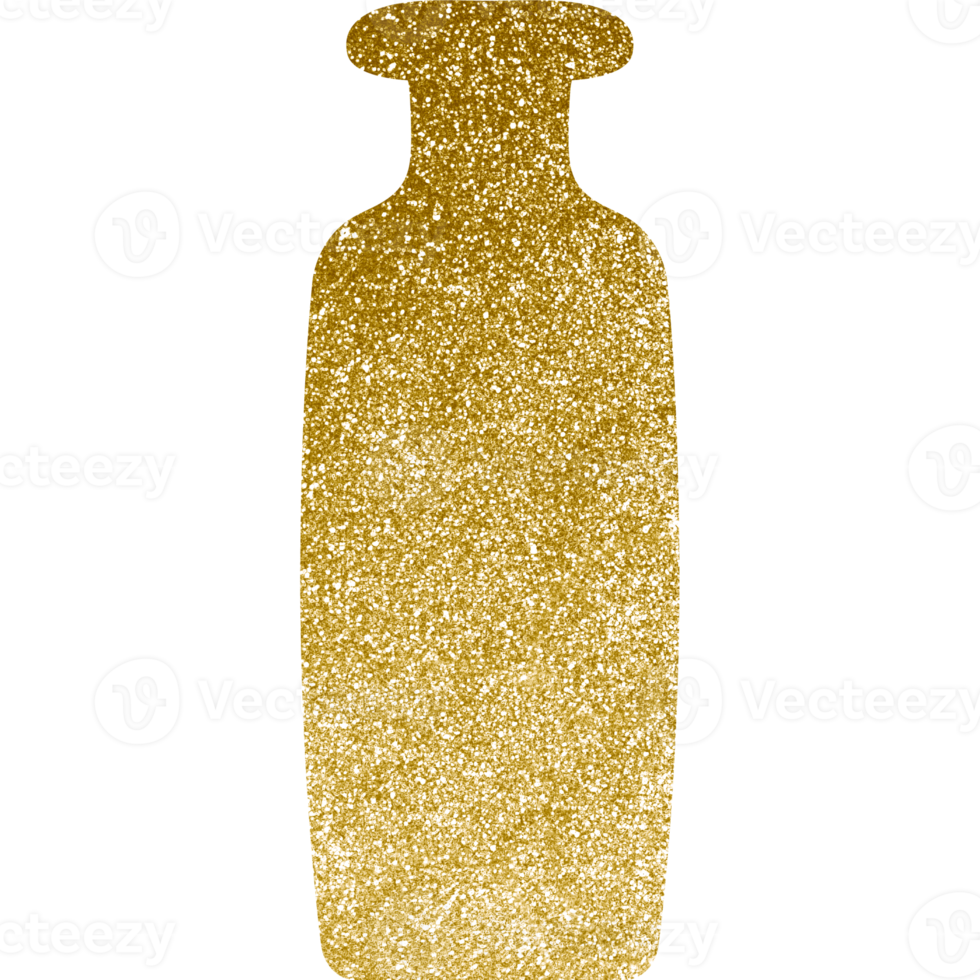 vaso de cerâmica boho dourado moderno. clipart png transparente