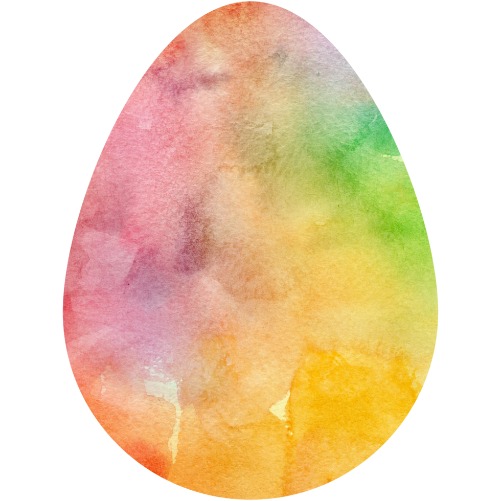 vattenfärg påsk ägg. oval form, bakgrund, textur. transparent png ClipArt