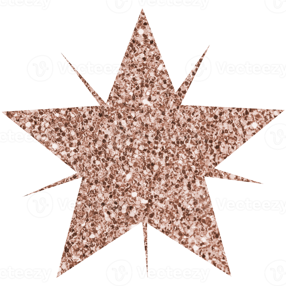 Shiny glitter star. Celestial element. Transparent PNG Clipart