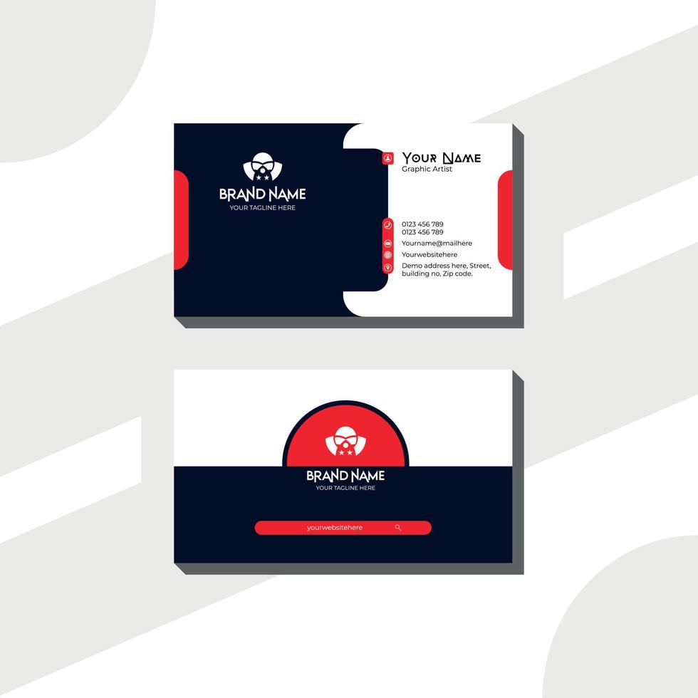 Business card template design vector