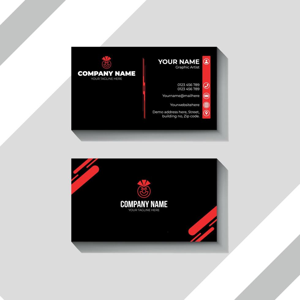 business card design template vector