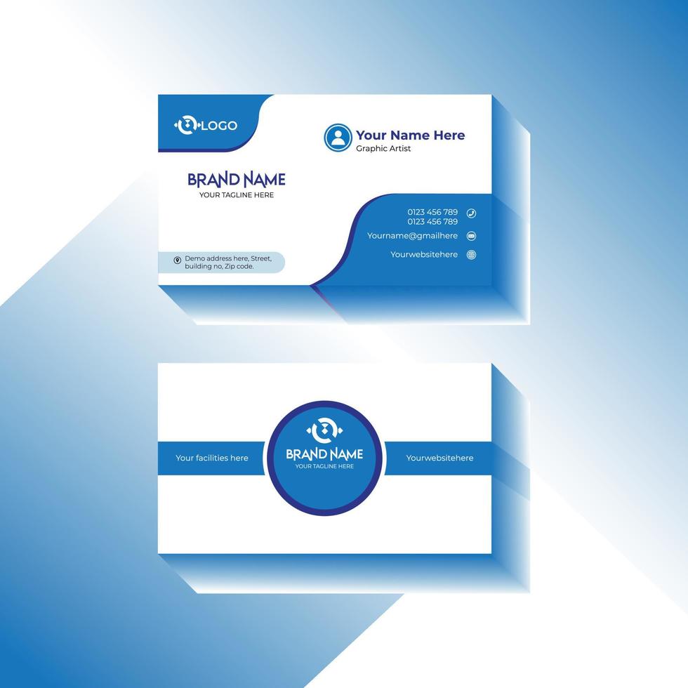 Creative business card design vector