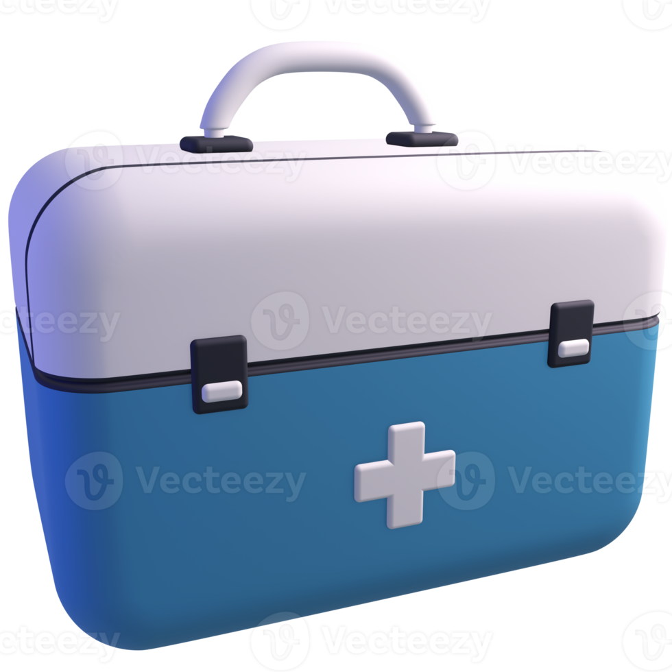 3D First Aid box Isolated Object with High Quality Render png