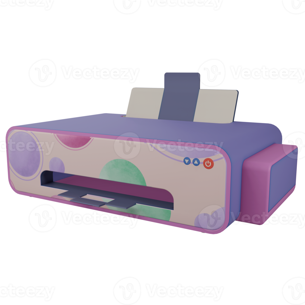 3D-Drucker isoliertes Objekt mit hochwertigem Rendering png