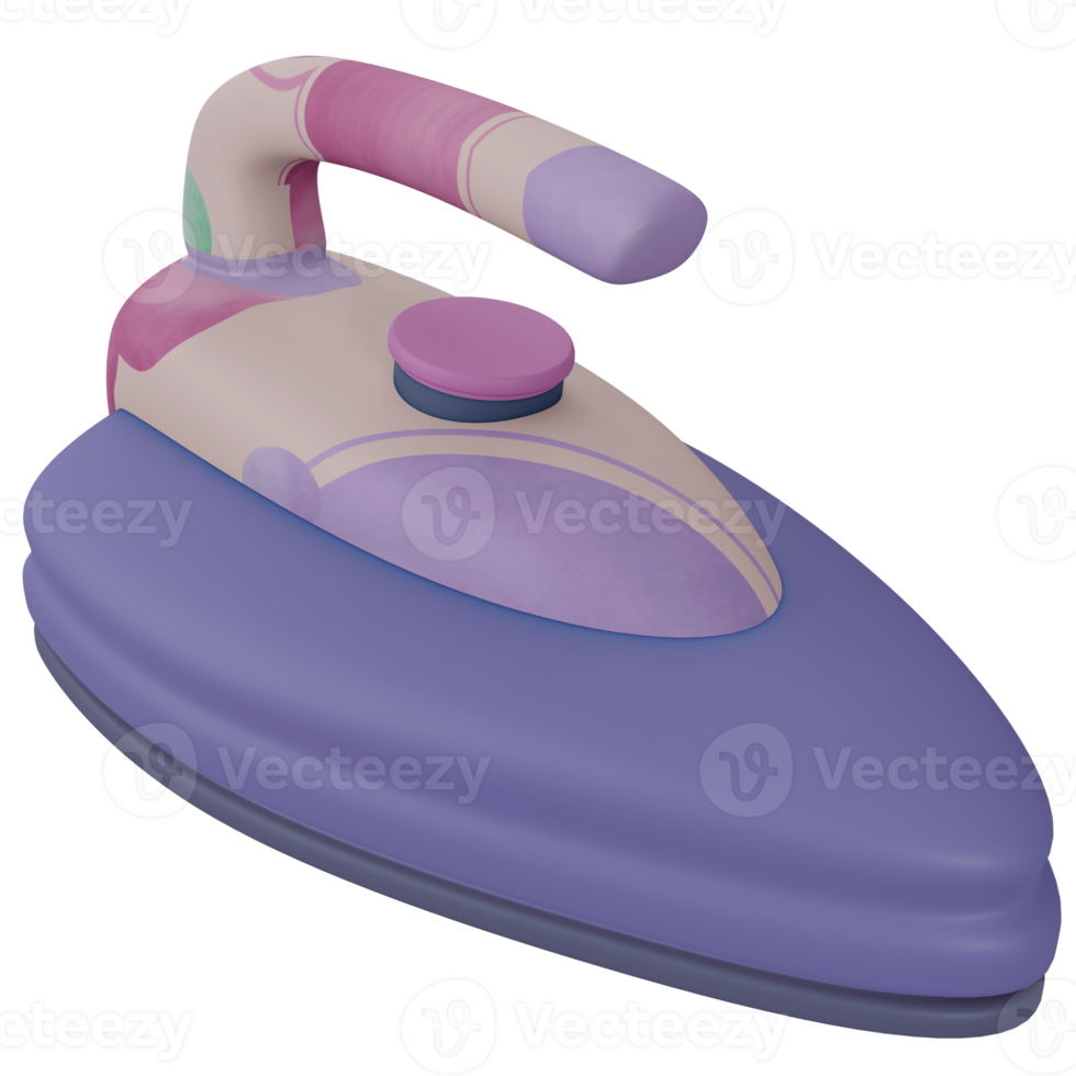 3D-Eisen isoliertes Objekt mit hochwertigem Rendering png