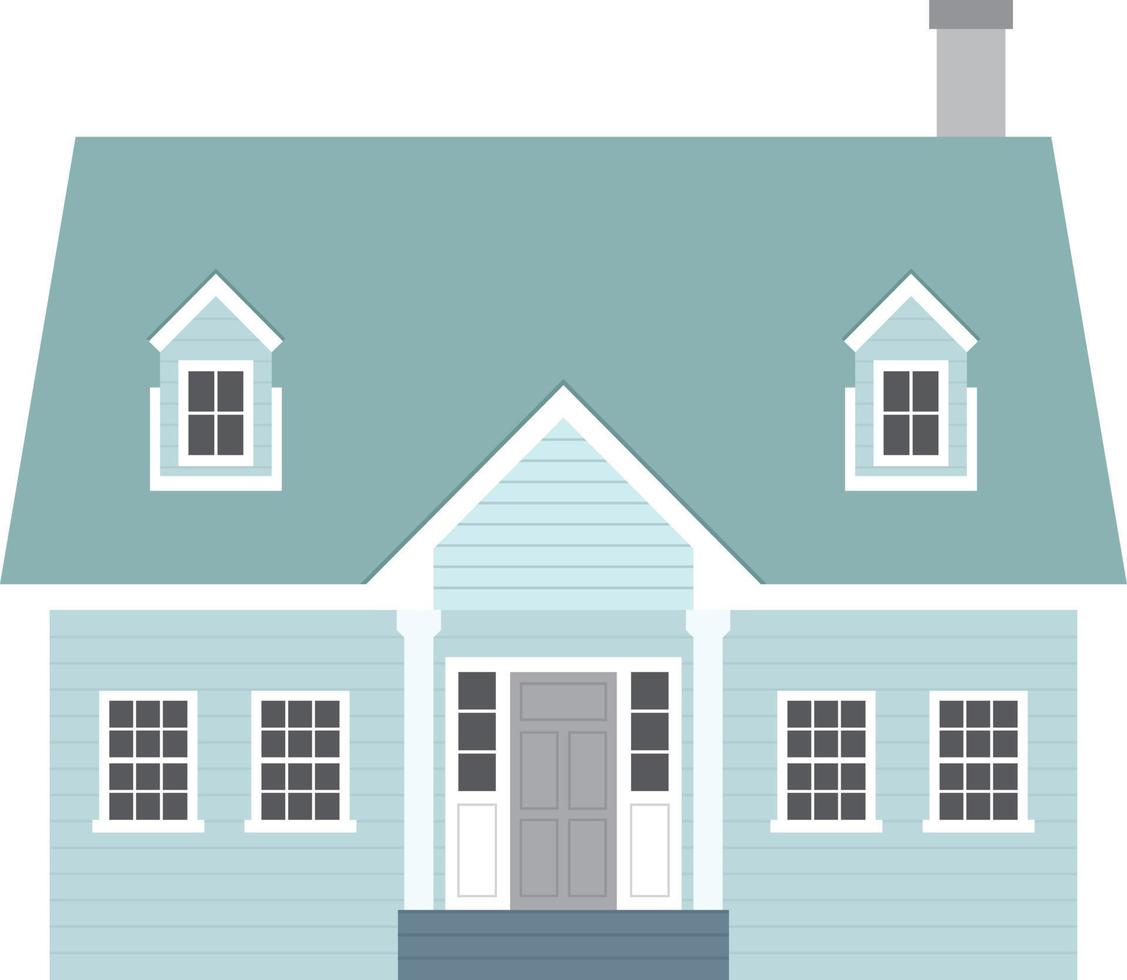 cape cod house vector