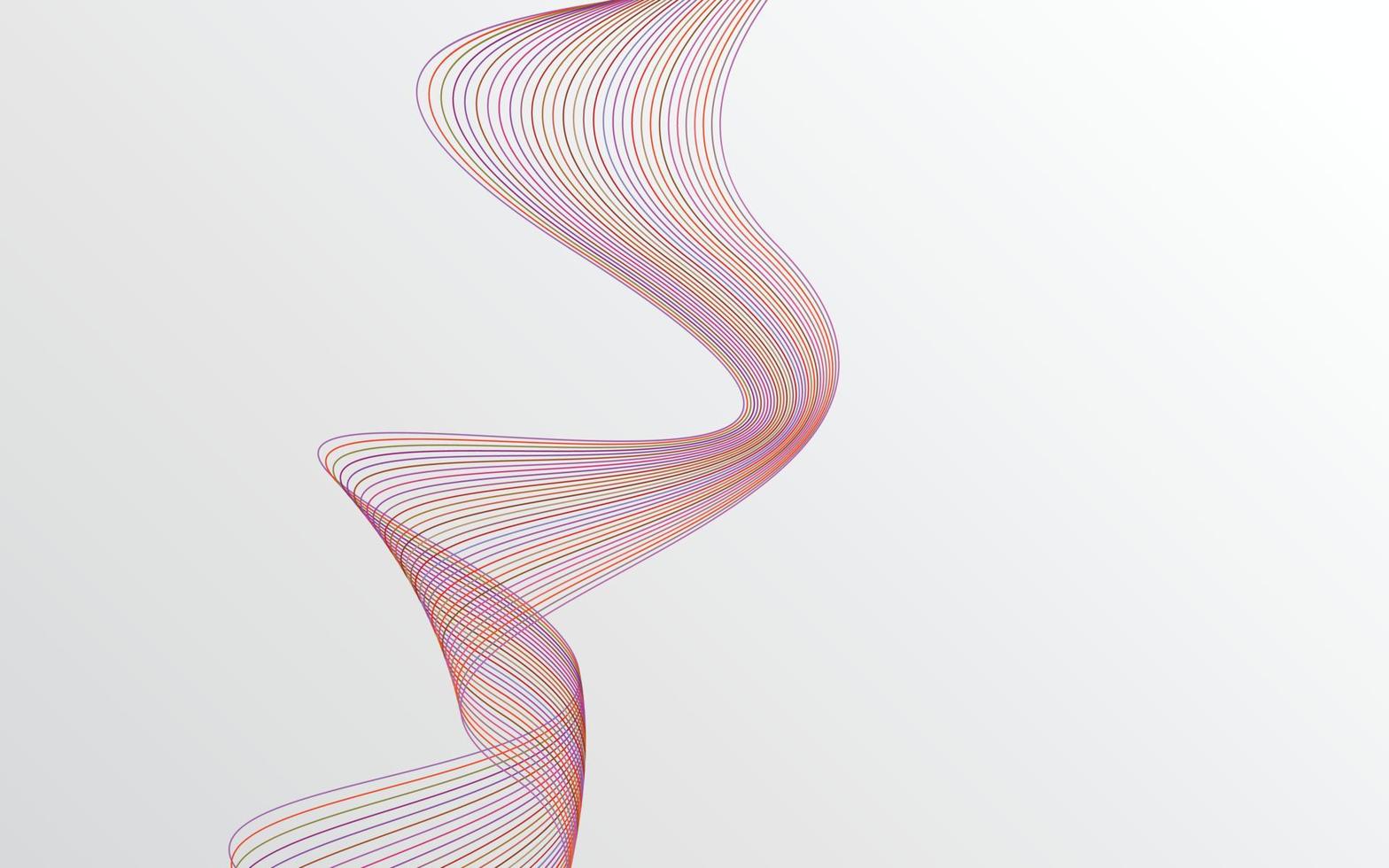 Abstract Red Color technology Line wave background vector