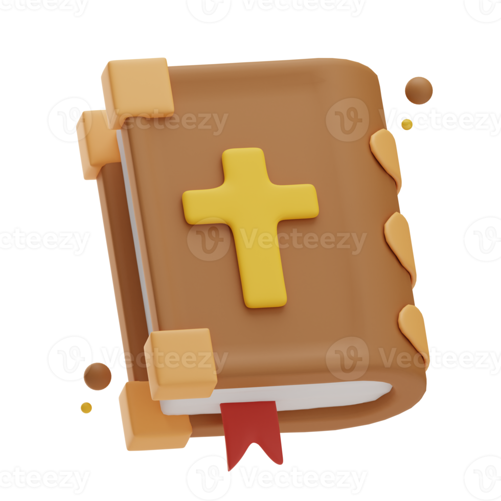 Thanksgiving object book Christian, 3d Illustration png