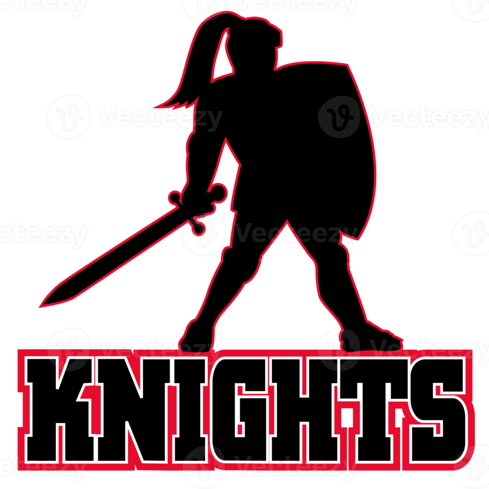 Knight with sword and shield png