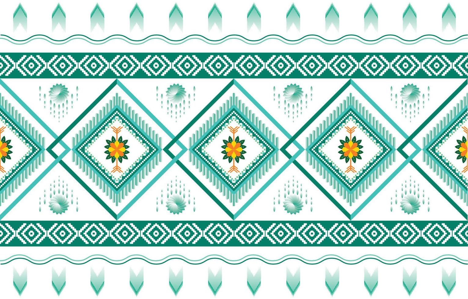 Geometric ethnic pattern Oriental and Asia traditional style. Colorful tone. Design for tile, ceramic, background, wallpaper, clothing, wrapping paper, fabric, and Vector illustration. pattern style