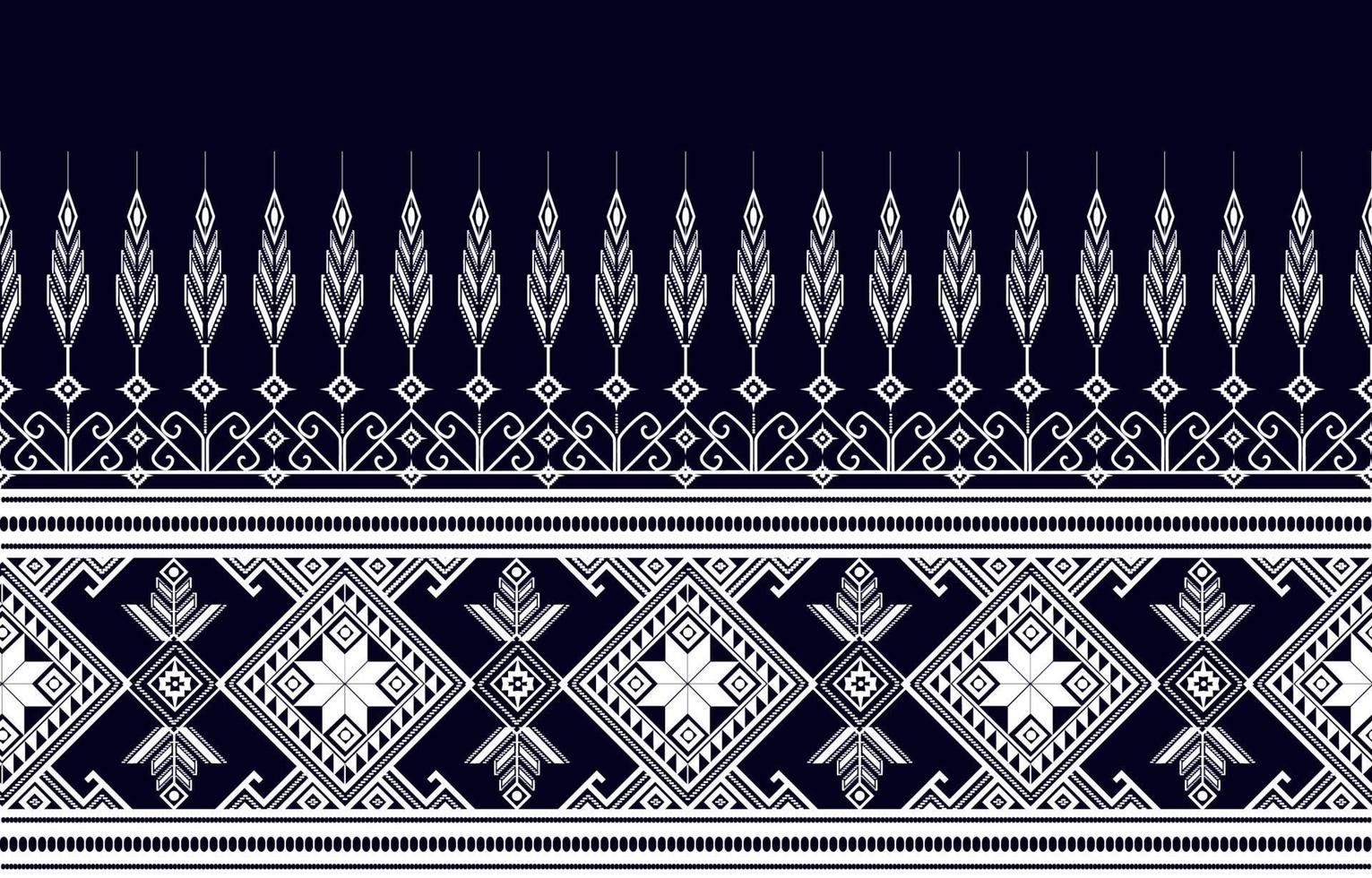 Geometric ethnic pattern Oriental and Asia traditional style. black and white. Design for tile, ceramic, background, wallpaper, clothing, wrapping paper, fabric, and Vector illustration. pattern style
