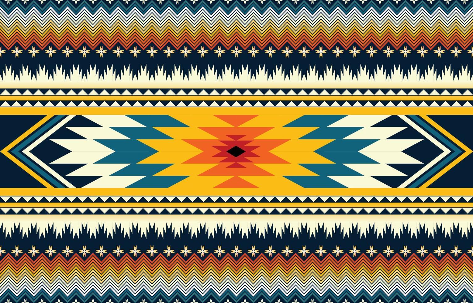 patrón étnico geométrico estilo oriental y asiático tradicional navajo. diseño para azulejos, cerámica, fondo, papel pintado, ropa, papel de envolver, patrón de tela e ilustración vectorial. estilo de patrón vector