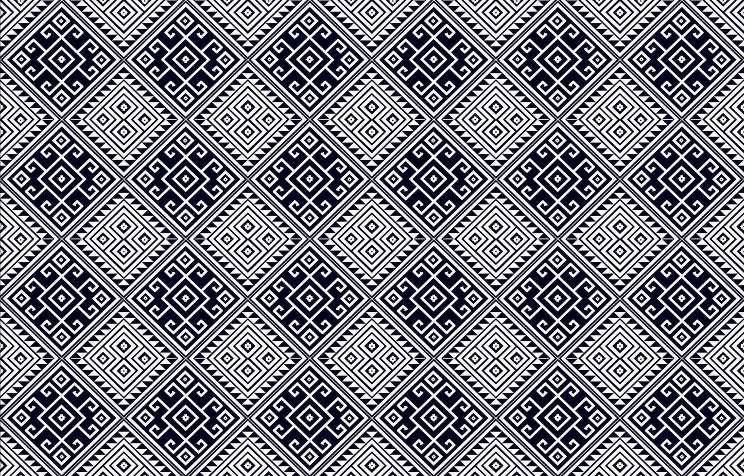 Geometric ethnic pattern Oriental and Asia traditional style. black and white. Design for tile, ceramic, background, wallpaper, clothing, wrapping paper, fabric, and Vector illustration. pattern style