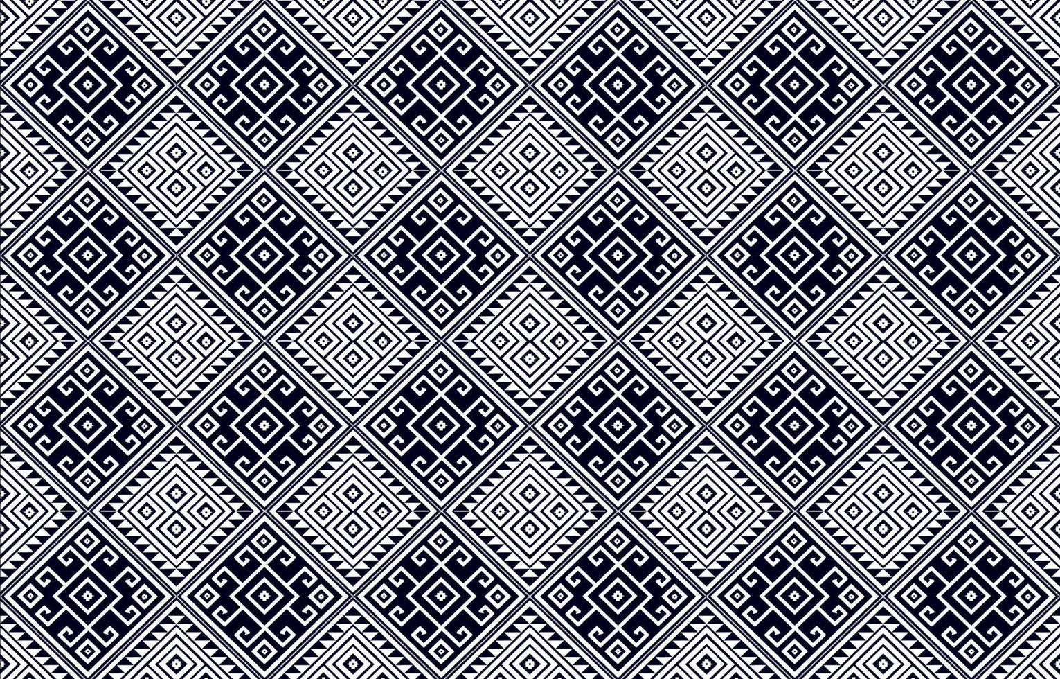 Geometric ethnic pattern Oriental and Asia traditional style. black and white. Design for tile, ceramic, background, wallpaper, clothing, wrapping paper, fabric, and Vector illustration. pattern style