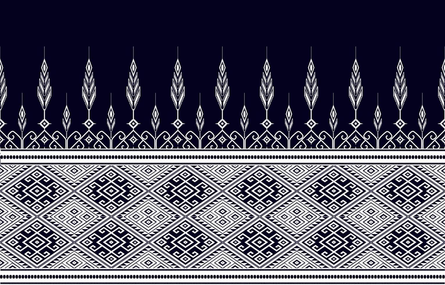 Geometric ethnic pattern Oriental and Asia traditional style. black and white. Design for tile, ceramic, background, wallpaper, clothing, wrapping paper, fabric, and Vector illustration. pattern style