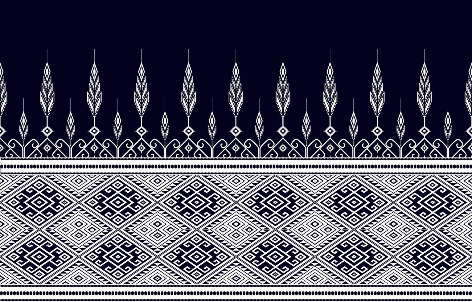 Geometric ethnic pattern Oriental and Asia traditional style. black and white. Design for tile, ceramic, background, wallpaper, clothing, wrapping paper, fabric, and Vector illustration. pattern style