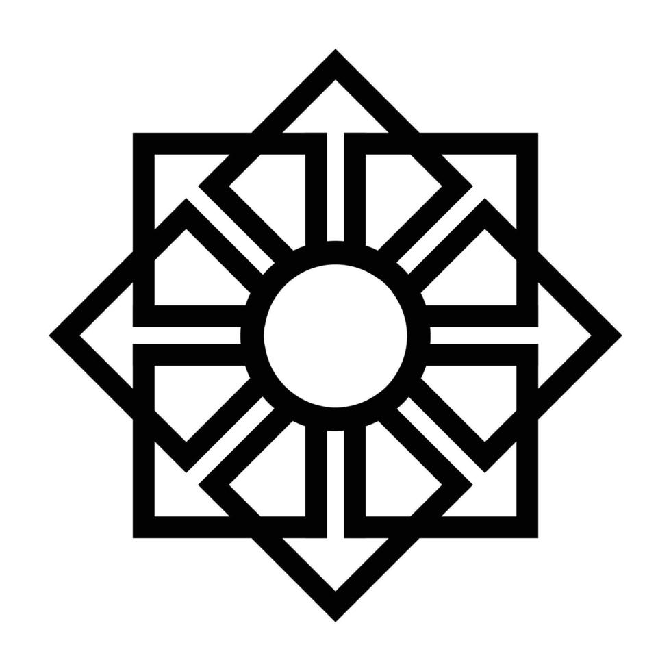 vector de diseño de vector de ornamento islámico