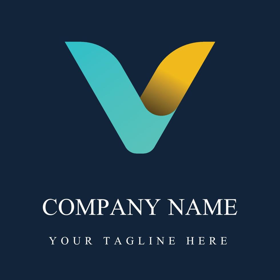 Letter V Logo Design Template vector