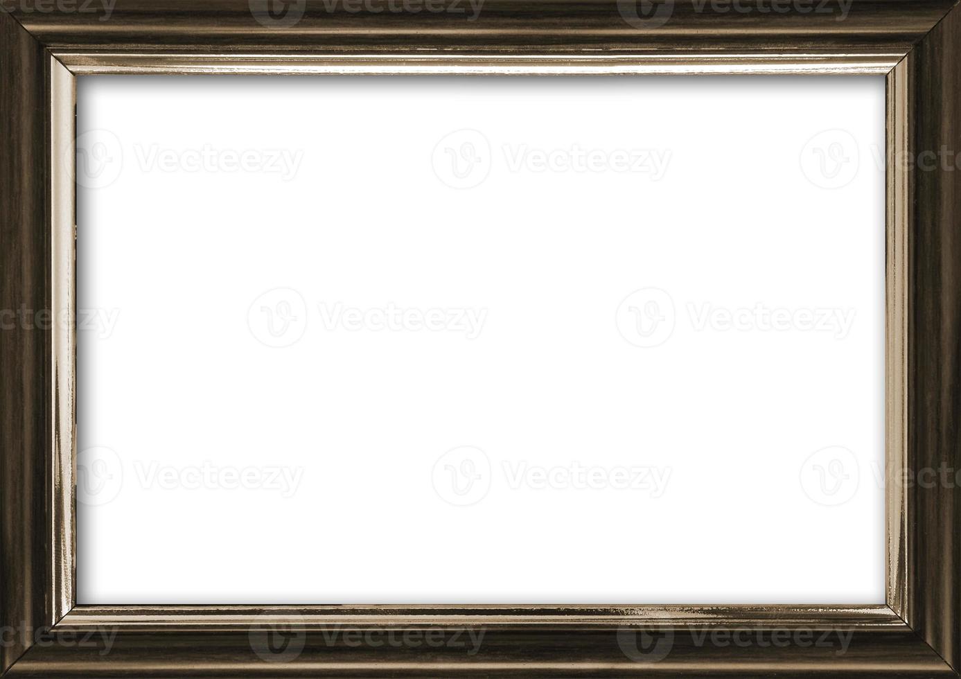 Empty picture frame with a free place inside, isolated on white photo