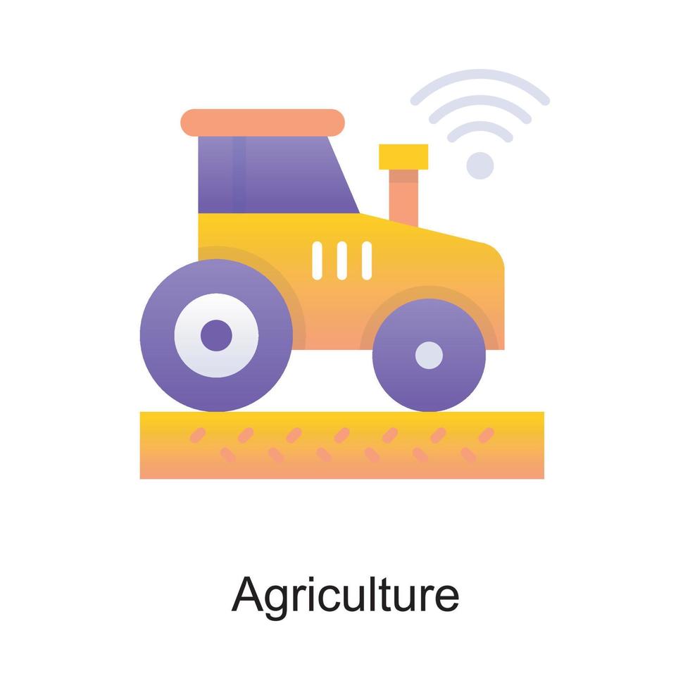 ilustración de diseño de icono de contorno de vector de agricultura. símbolo de internet de las cosas en el archivo eps 10 de fondo blanco