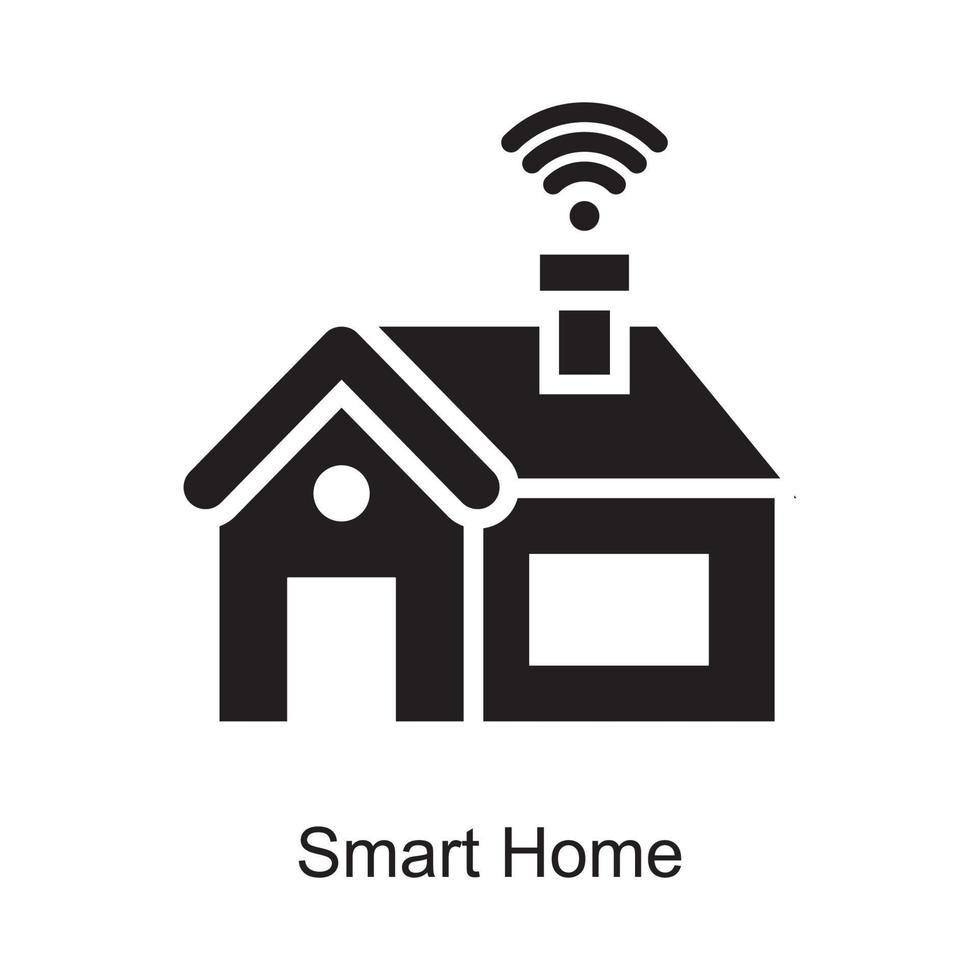 Smart Home vector Outline Icon Design illustration. Internet of Things Symbol on White background EPS 10 File