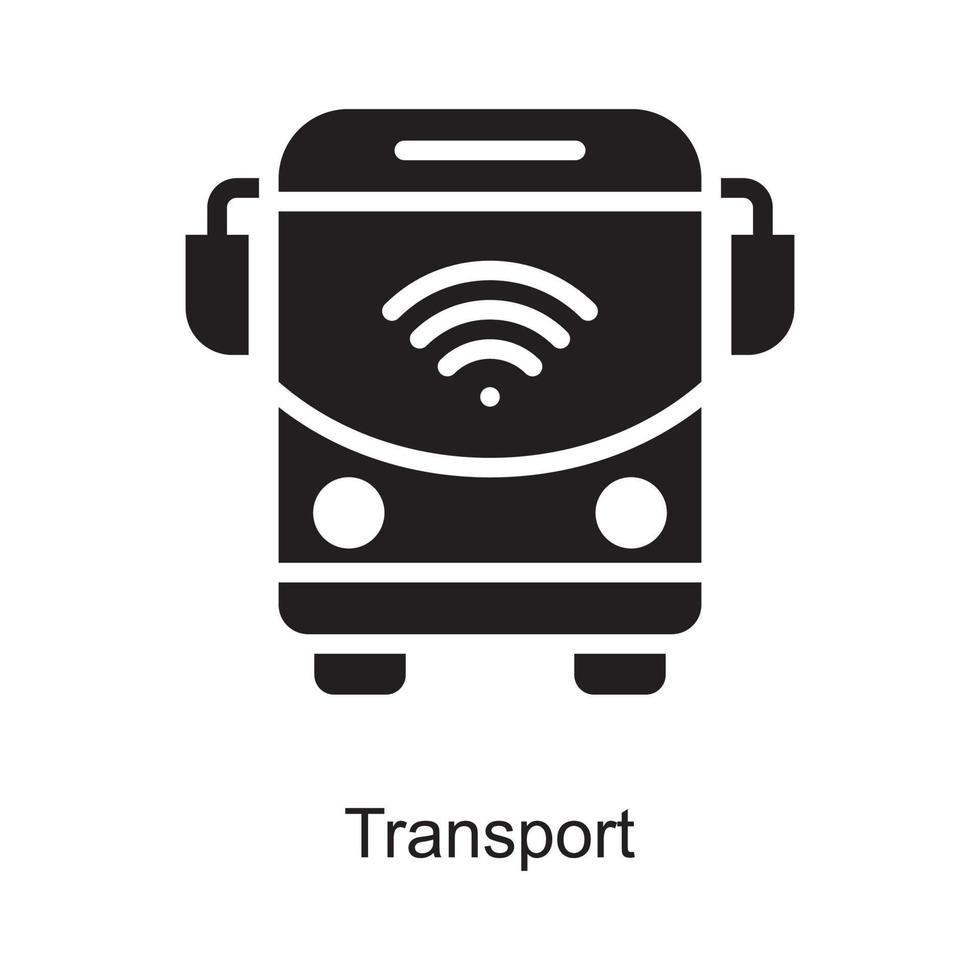 ilustración de diseño de icono de contorno de vector de transporte. símbolo de internet de las cosas en el archivo eps 10 de fondo blanco