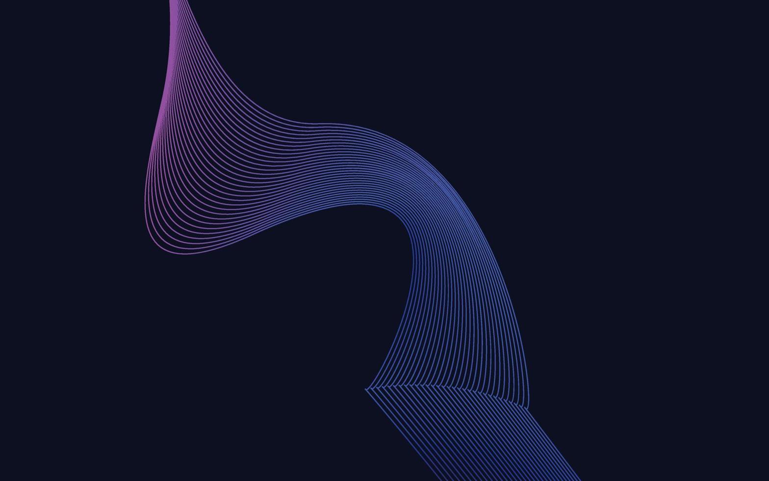 Stylish blue wavy lines abstract background design vector