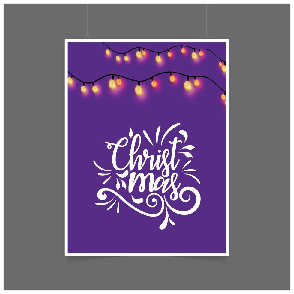 Merry Christmas Lettering vector