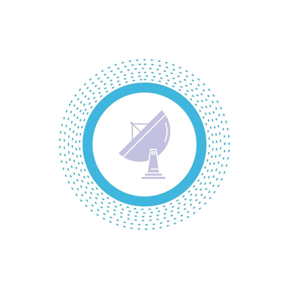 satellite. antenna. radar. space. dish Glyph Icon. Vector isolated illustration