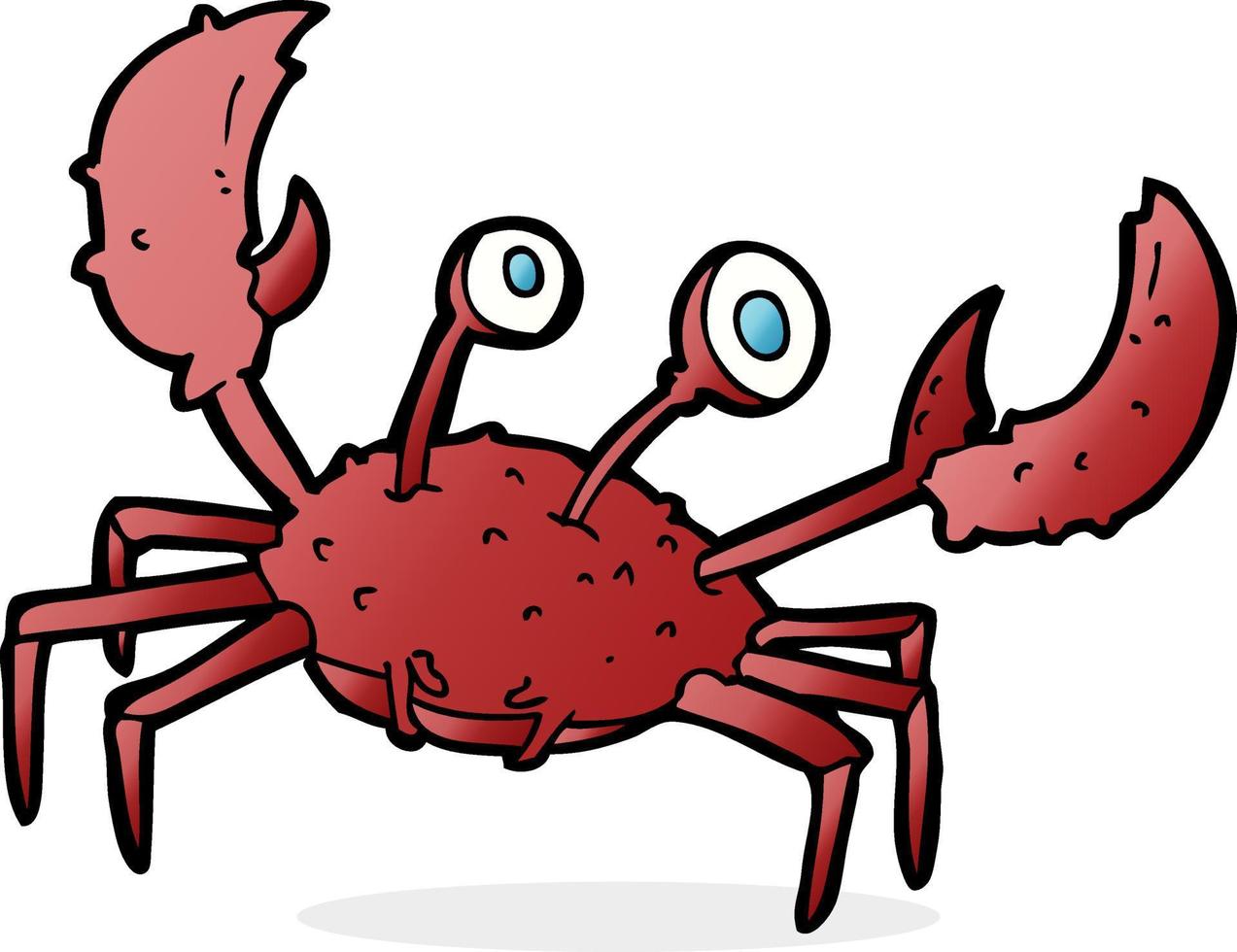 doodle character cartoon crab vector