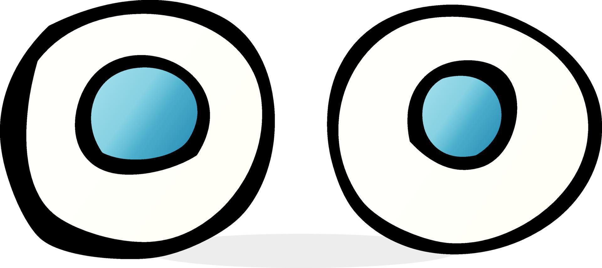 doodle cartoon eyes vector